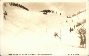 New Hampshire Skiing Headwall Tuckerman Ravine Shorey 1244 RPPC Postcard