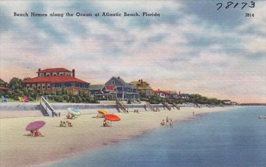 Florida Atlantic Beach Homes Along The Ocean Atlantic Beach