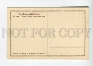 475818 Albert WELTI Head of DEVIL Vintage postcard Callwey #194