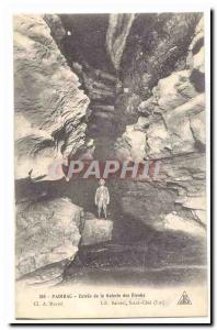 Dordogne Postcard Old Padirac Entree Gallery Etroits (minor cave)