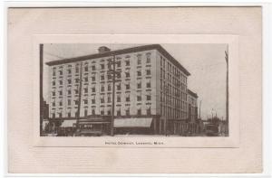 Hotel Downey Lansing Michigan 1912c postcard