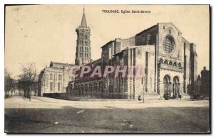 Postcard Old Toulouse Church of Saint Sernin