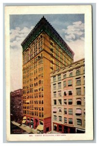 Vintage 1907 Postcard Unity Building and Skyline Chicago Illinois