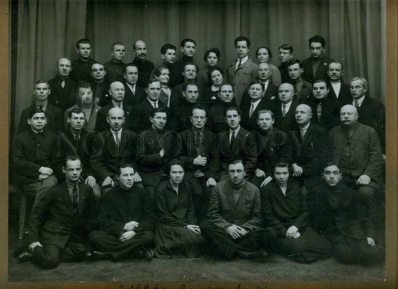 231417 USSR Leningrad Passage local committee 1929 year big photo