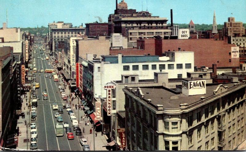 New York Syracuse Salina Street Looking North 1956