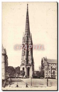 Bordeaux Postcard Old Steeple St. Michel