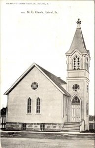 Rutland, IA Iowa  M.E. CHURCH Methodist Episcopal HUMBOLDT COUNTY 1907 Postcard