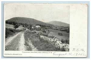 1905 Goffstown NH Postcard Uncanoonucs from Shirly Hill Photo Posted