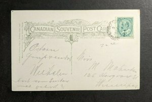 Vintage Railway Street Rosthern Sask Canada Postcard Cover