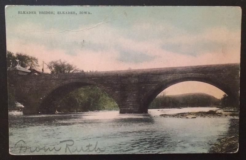 Elkader Bridge, Elkader, Iowa, 1908 Pocket City Post Card Co.