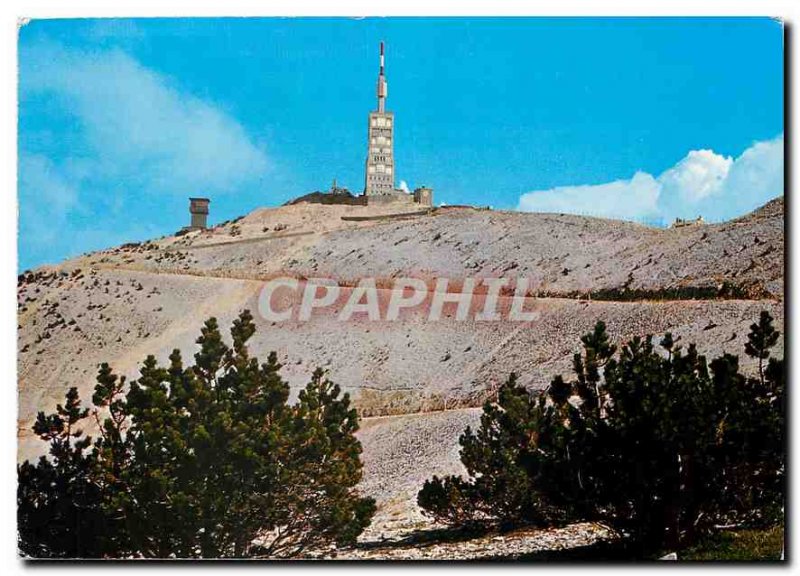 Postcard Modern summit of Mont Ventoux