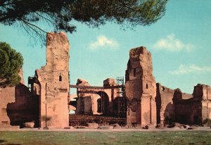 Postcard Terme De Caracalla Roman Public Bath Thermae in Rome, Italy