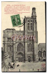 Old Postcard Sens La Cathedrale St Etienne