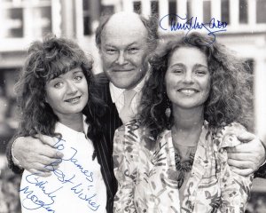 Emily Morgan Brass Timothy West TV Show Launch Hand Signed ITV Press Photo