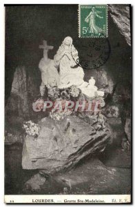 Old Postcard Lourdes Grotto Ste Madeleine