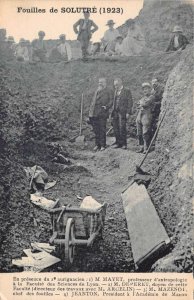 Rock of Soltrue France Archaeology Excavation Viewing Dig Postcard AA70375