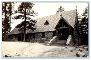 c1940's The Church Of Christ The King Evergreen Colorado CO RPPC Photo Postcard