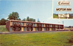 Lake City Tennessee 1960s Postcard Colonial Motor Inn Motel