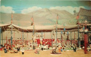 Postcard Indiana Santa Claus Miniature Circus Amusement Teich 1950s 23-2011