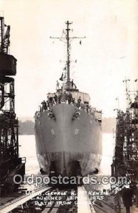 Real Photo - USS George K McKenzie Bath Iron Works Corporation, Bath, Maine 1...