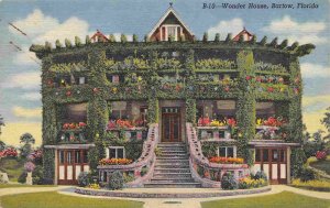 Wonder House Barlow Florida linen postcard