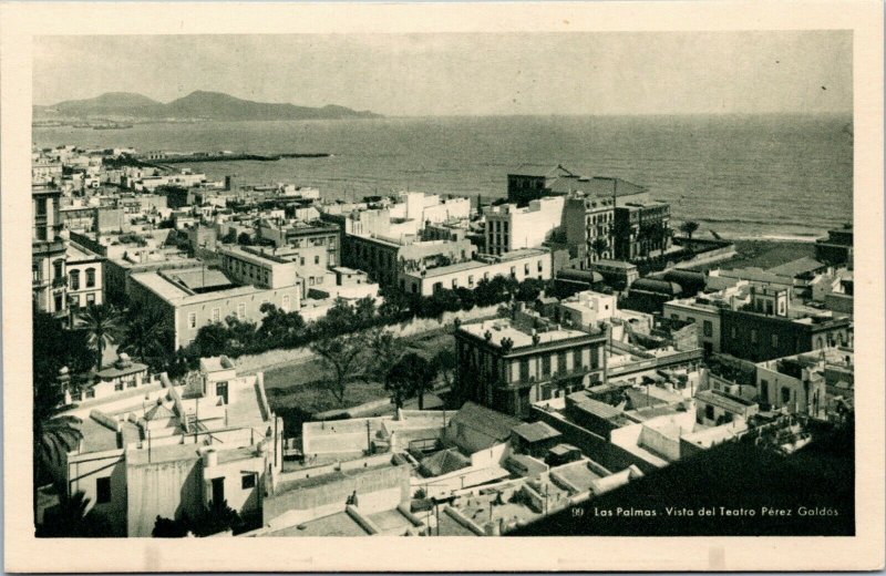 postcard Las Palmas, Spain - View of Teatro Pérez Galdós