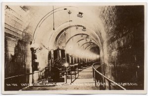 Real Photo Postcard Interior Tunnel @ Arrow Rock Dam in Boise, Idaho~106515 