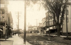 Groton NY Tompkins County Main St. c1910 Real Photo Postcard
