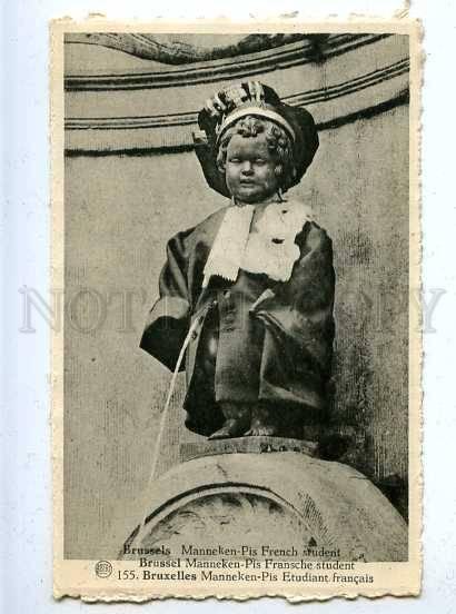 185722 Brussels MANNEKEN PIS Dressed FRENCH STUDENT Vintage PC