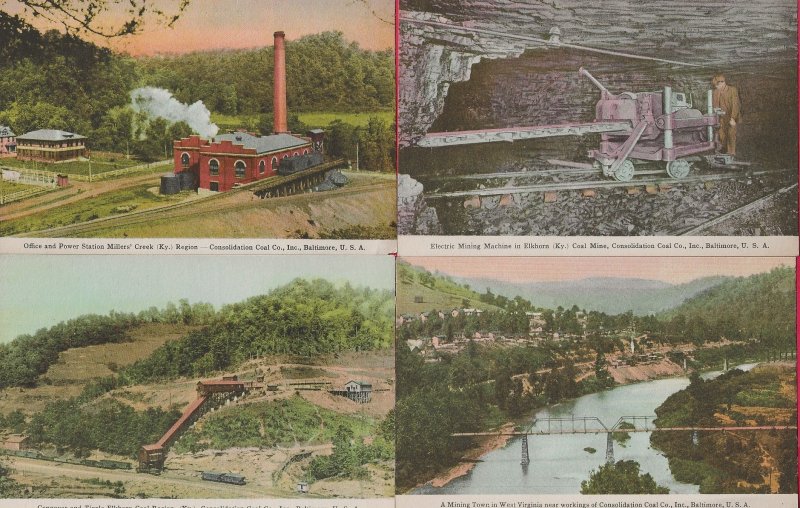 Lot of 4 Kentucky KY Postcards - HL-07