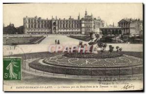 Old Postcard ST Germain En Laye Le Chateau du Rond Point Taken from the Terrace