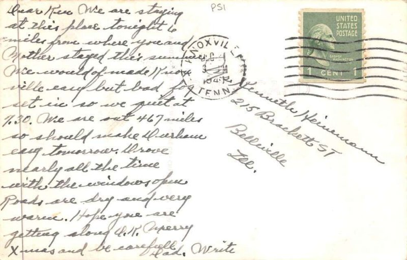 Rockwood Tennessee Lowes Camp and Cafe Gas Station Real Photo PC AA88213