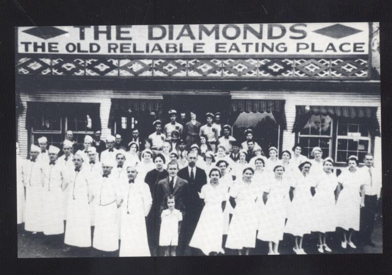 VILLA RIDGE MISSOURI ROUTE 66 DIAMONDS RESTAURANT EMPLOYEES MO. POSTCARD