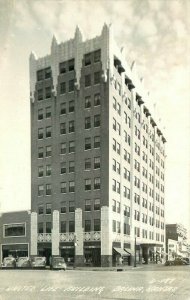 Automobiles Cook 1950s United Life Building Salida Kansas Photo Postcard 20-3790