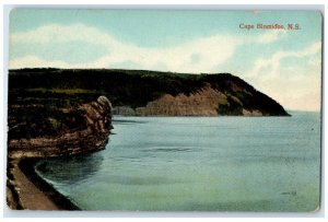 c1910 View of Sea at Cape Blomidon Nova Scotia Canada Posted Antique Postcard