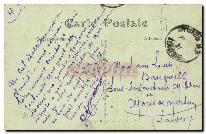 Tunisia Tunis Postcard Old courthouse