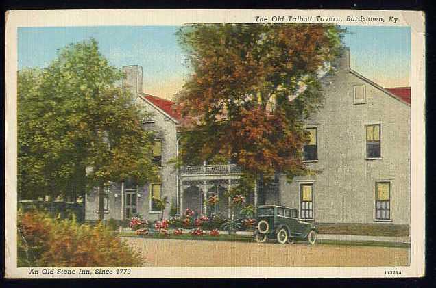 The Old Talbott Tavern, Bardstown, Ky. Postcard #163 