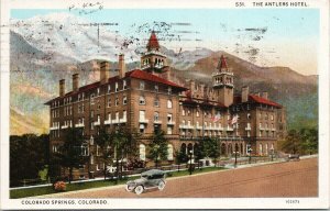 Antlers Hotel Colorado Springs CO c1920s Sanborn Postcard F77