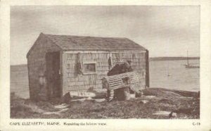 Repairing the Lobster Traps in Cape Elizabeth, Maine