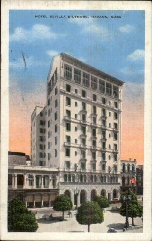 Havana Cuba Hotel Sevilla Biltmore Postcard Made in USA