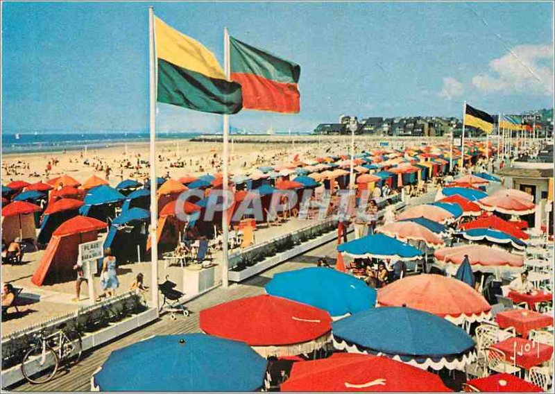 Modern Postcard Deauville (Calvados) and Colors of Light France Bar du Soleil...
