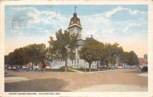 Court House Valparaiso Indiana 1918 postcard