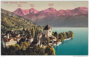 Panorama, Thunersee - Oberhofen, Berne, Switzerland, 1900-1910s