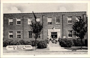 Postcard Rice-Stix Garment Factory in St. James, Missouri