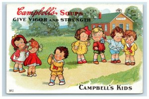 Campbell's Soups Advertising Postcard Kids Give Vigor and Strength No. 2