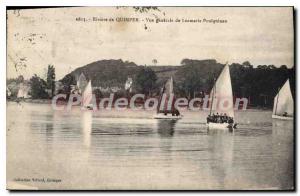 Old Postcard Quimper Vue Generale De Locmaria Poulguinan