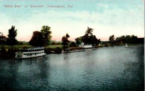 Indianapolis, Indiana - White River at Riverside - c1908