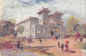 Milan Italy 1906 Expo Sede Comitato Arch Locati Vintage Postcard AA52070