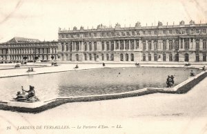 Vintage Postcard 1910's Jardins De Versailles Le Parterre d'Eau Paris France FR