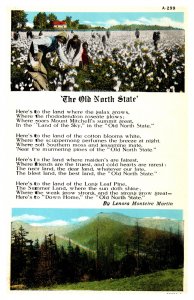 Postcard Song North Carolina - The Old North State